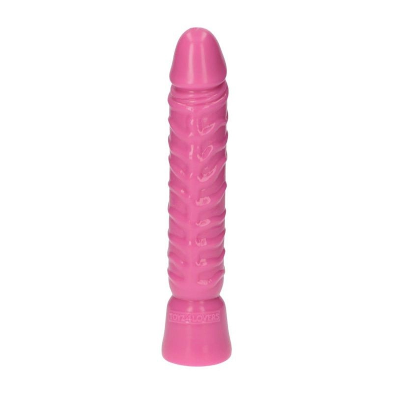 Realistyczny różowy penis w spiralne żyły 10,5cm